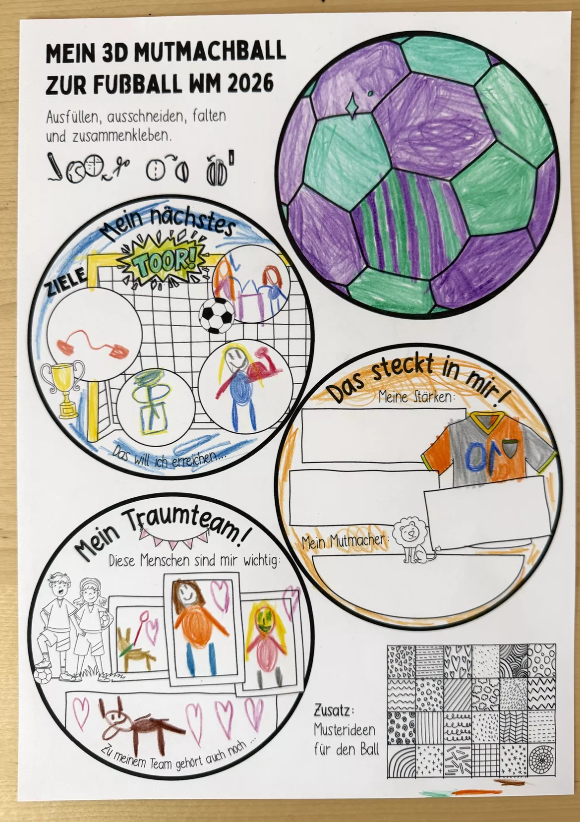 Bild in der Beschreibung des Unterrichtsmaterials Fußball WM 2026 von Doodleteacher #2