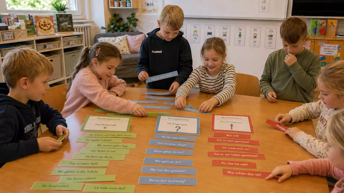 Bild in der Beschreibung des Unterrichtsmaterials Materialpaket: Satzarten - Unterrichtsreihe, UB-Stunde und Material von CarosClass #1