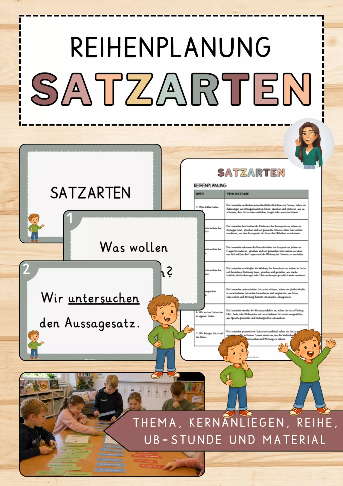 Bild in der Beschreibung des Unterrichtsmaterials Materialpaket: Satzarten - Unterrichtsreihe, UB-Stunde und Material von CarosClass #2