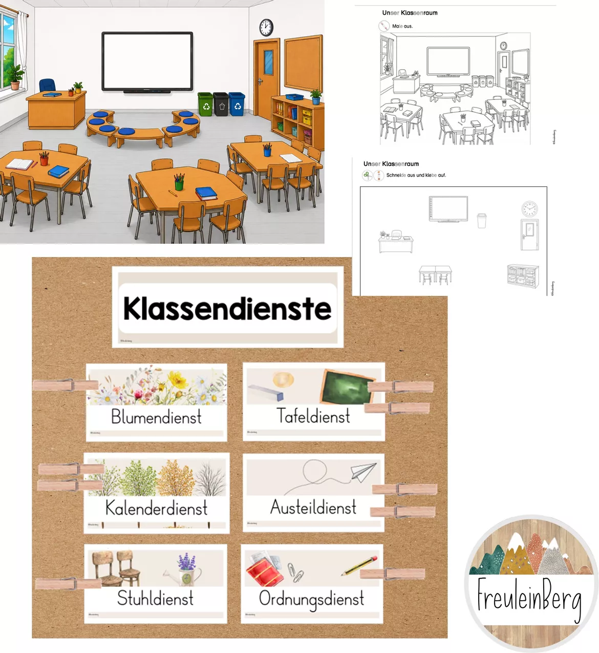 Bild in der Beschreibung des Unterrichtsmaterials Meine Klasse und ich: 5. Stunde - Unser Klassenraum (inkl. Stundenentwurf) von FreuleinBerg #1