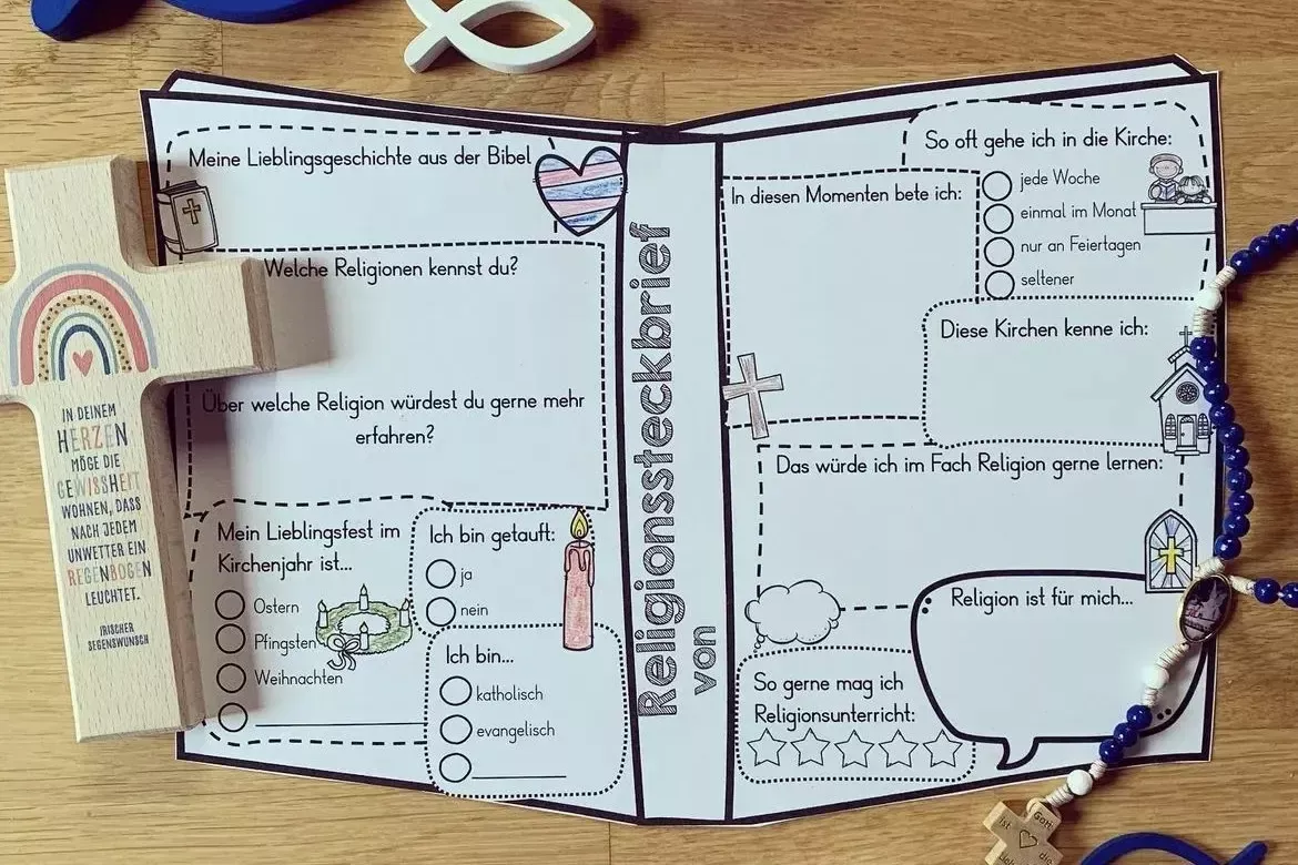 Bild in der Beschreibung des Unterrichtsmaterials Steckbriefe zum Schuljahresbeginn | Kennenlernen in der Schule - Paket für verschiedene Fächer von allerlei_fuer_die_schule #4