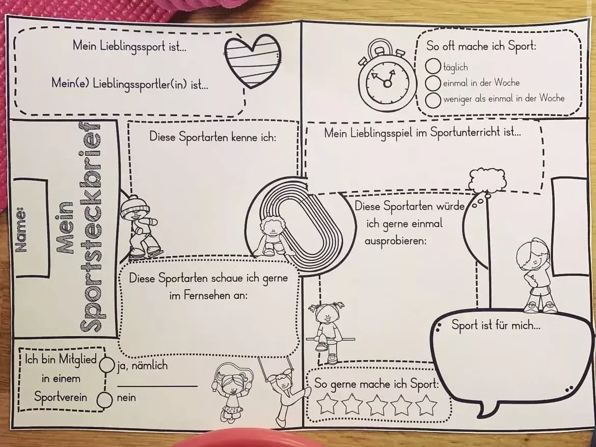 Bild in der Beschreibung des Unterrichtsmaterials Steckbriefe zum Schuljahresbeginn | Kennenlernen in der Schule - Paket für verschiedene Fächer von allerlei_fuer_die_schule #3