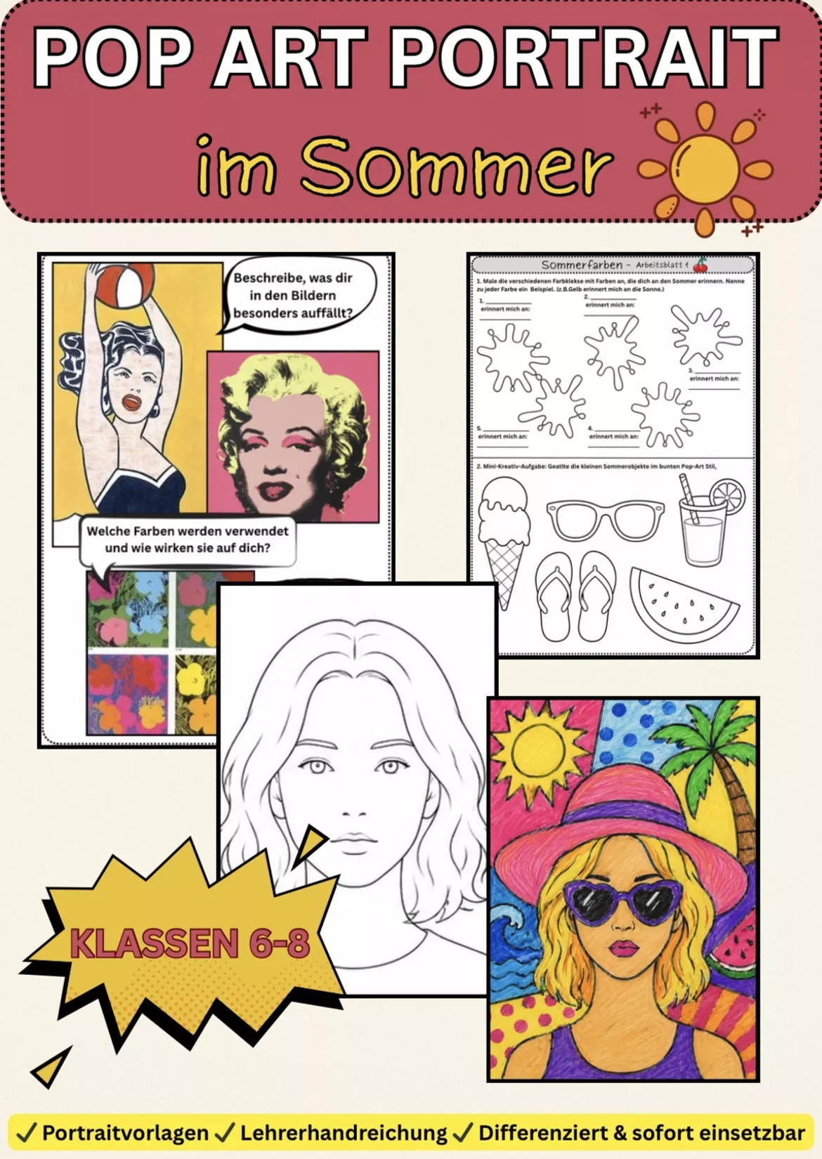 Bild in der Beschreibung des Unterrichtsmaterials Vertretungsstunde Sommer | Höhle der Löwen Arbeitsblatt für Klasse 8–10 von Farbenflug #1