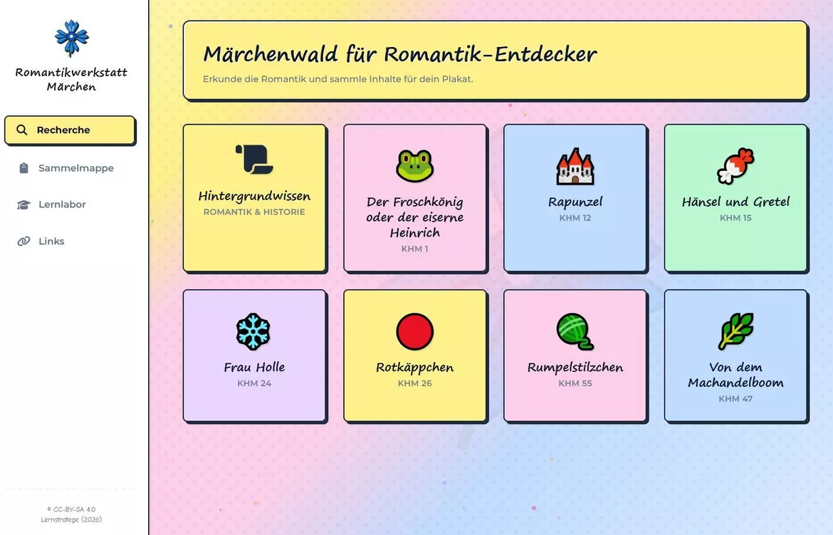 Bild in der Beschreibung des Unterrichtsmaterials Literaturwerkstatt - Märchen der Romantik von Lernstratege #1