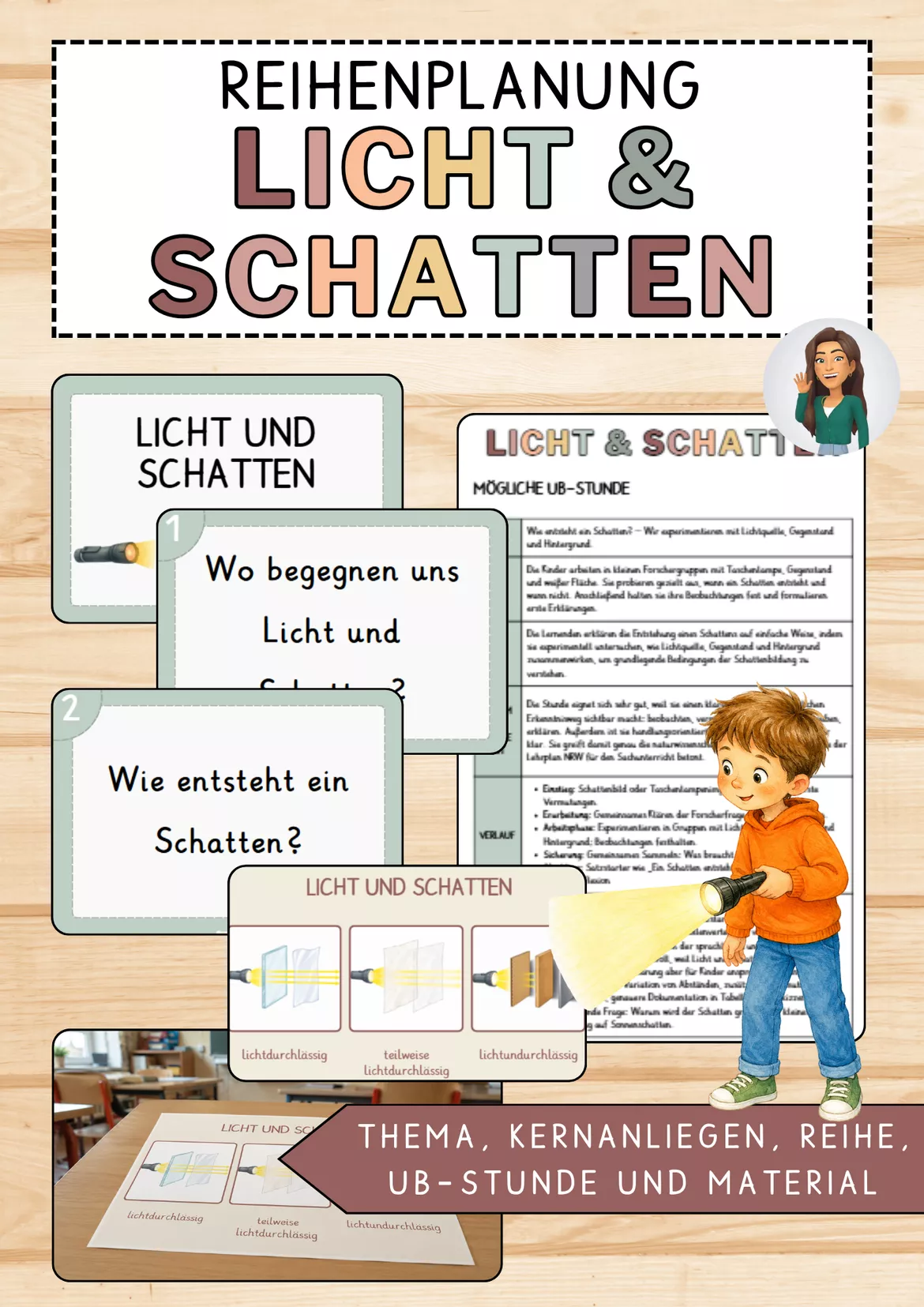 Bild in der Beschreibung des Unterrichtsmaterials Materialpaket: Licht und Schatten - Unterrichtsreihe, UB-Stunde und Material von CarosClass #2