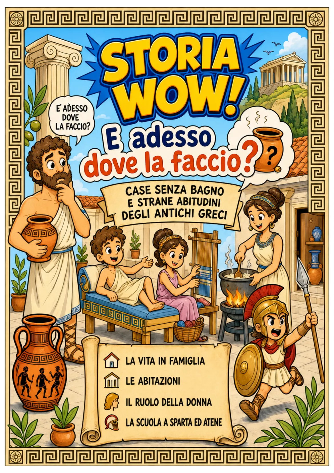 Bild in der Beschreibung des Unterrichtsmaterials Antica Grecia: vita quotidiana, casa e famiglia von Maestro Fabio Giochiecolori #1