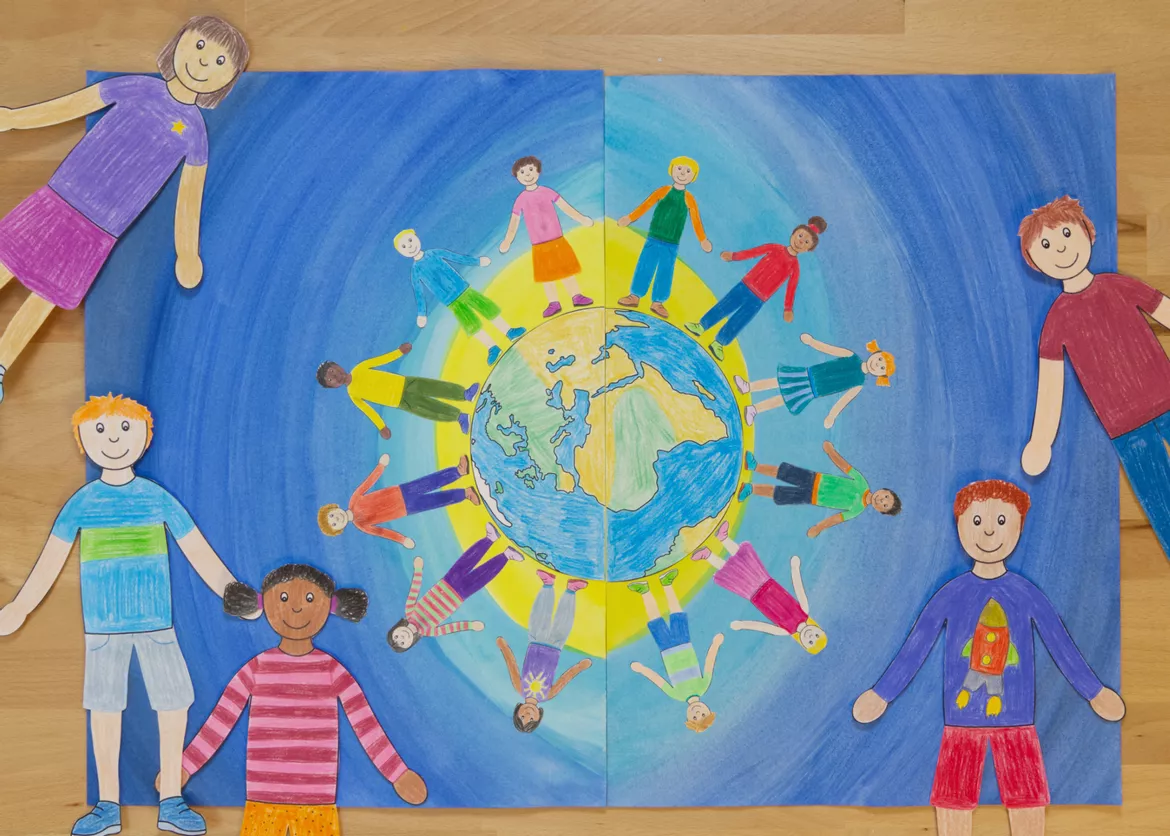 Bild in der Beschreibung des Unterrichtsmaterials Kunst Grundschule, Wir sind eine Gemeinschaft von Pinselpauker #2