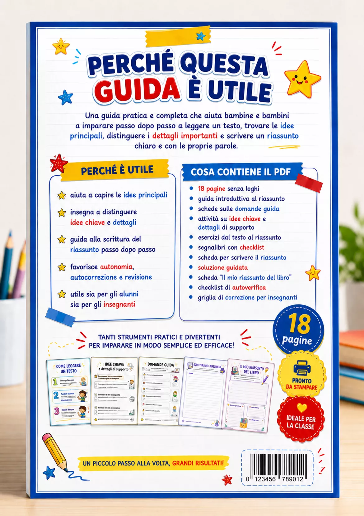 Bild in der Beschreibung des Unterrichtsmaterials Come fare un riassunto: guida PDF per la scuola primaria von Maestro Fabio Giochiecolori #2