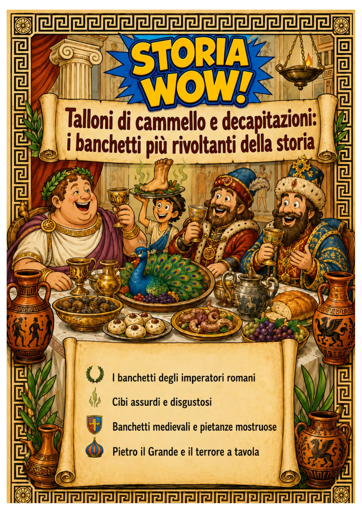 Bild in der Beschreibung des Unterrichtsmaterials Rivoltanti banchetti nella storia: cibi assurdi e morte. von Maestro Fabio Giochiecolori #1