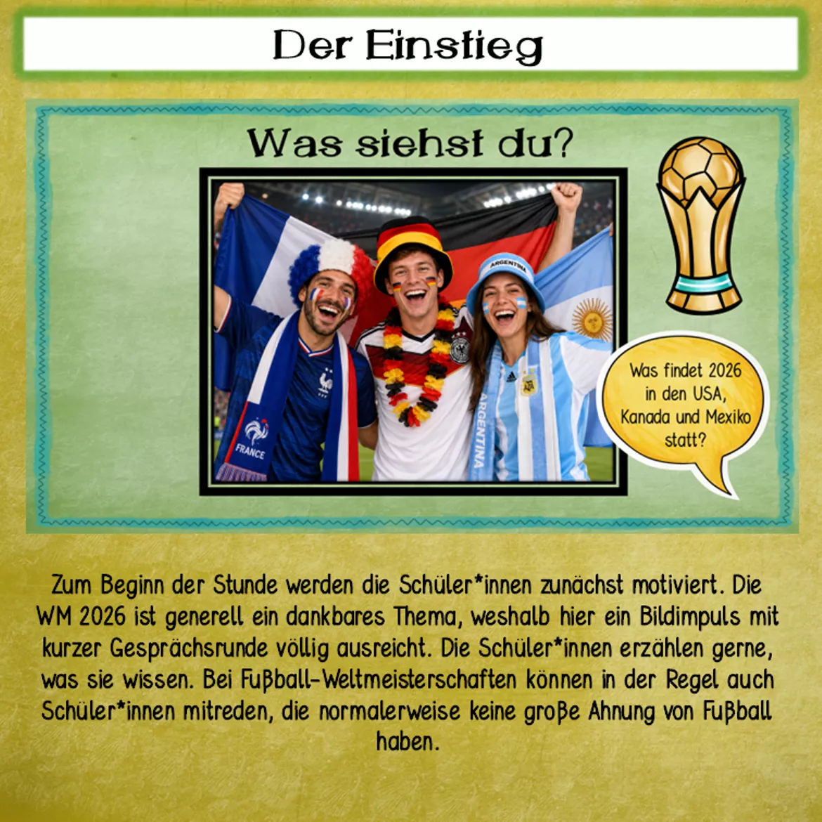 Bild in der Beschreibung des Unterrichtsmaterials Fußball-WM 2026 kritisch betrachtet: Menschenrechte, Gastgeberländer & FIFA von Sandras Ideenkiste #2
