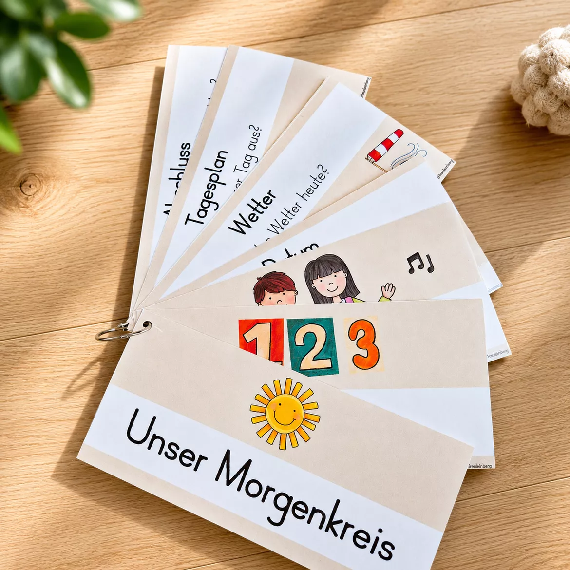 Bild in der Beschreibung des Unterrichtsmaterials Morgenkreis Moderationsfächer (inkl. Silbenschrift) von FreuleinBerg #1