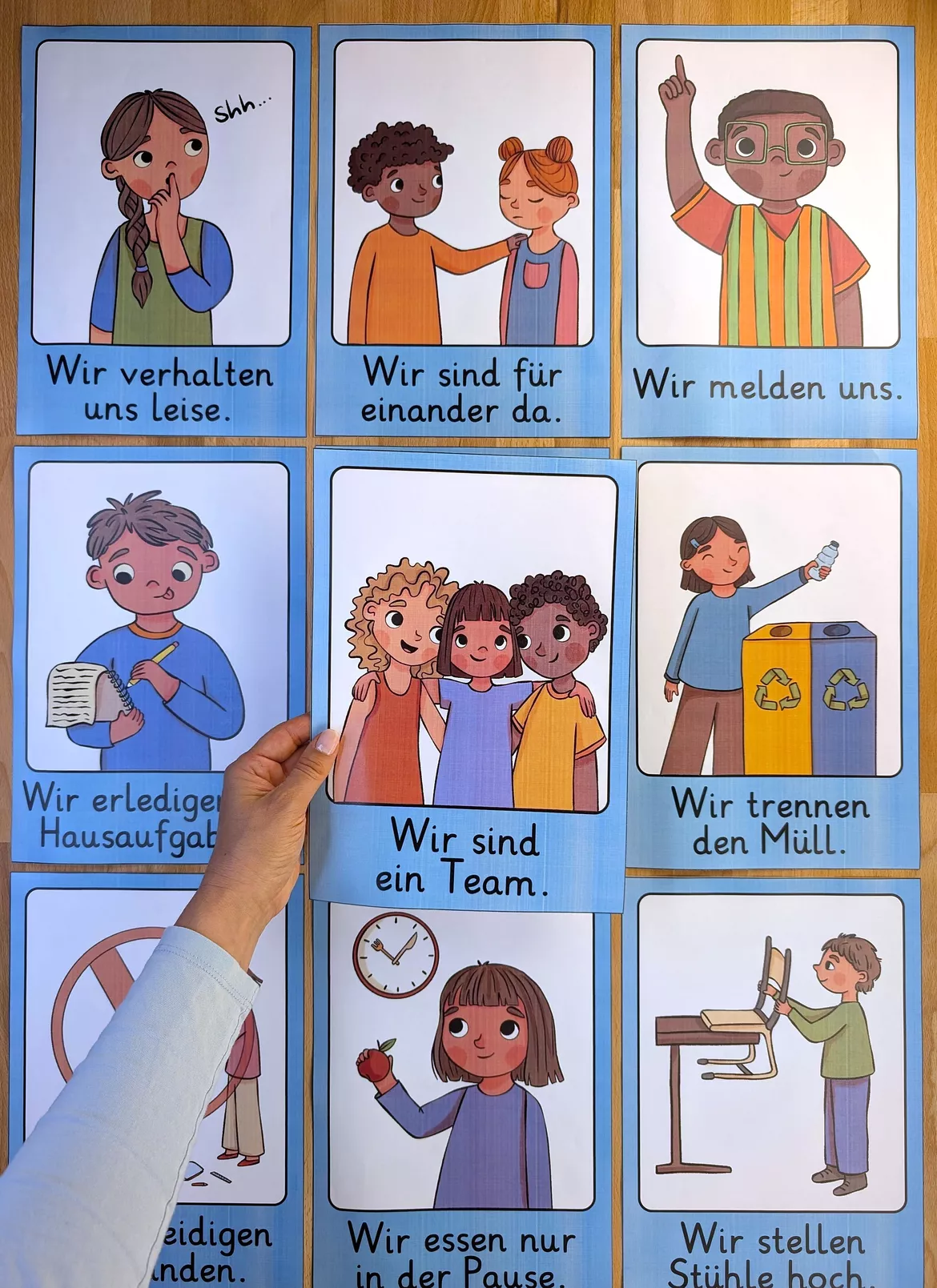 Bild in der Beschreibung des Unterrichtsmaterials Klassenregeln-Poster für die Grundschule von Brighter Day Classroom #1