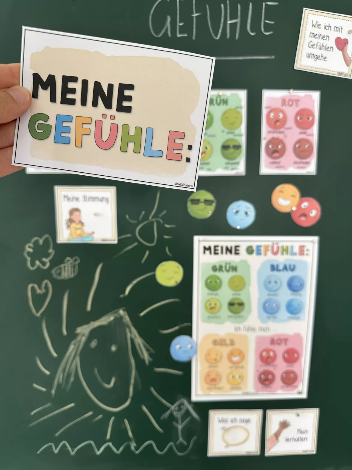 Bild in der Beschreibung des Unterrichtsmaterials Morgenkreis - StarterPAKET inkl. Lied & Ideen, Moderation, Kalender Grundschule (und Kita) von Doodleteacher #3