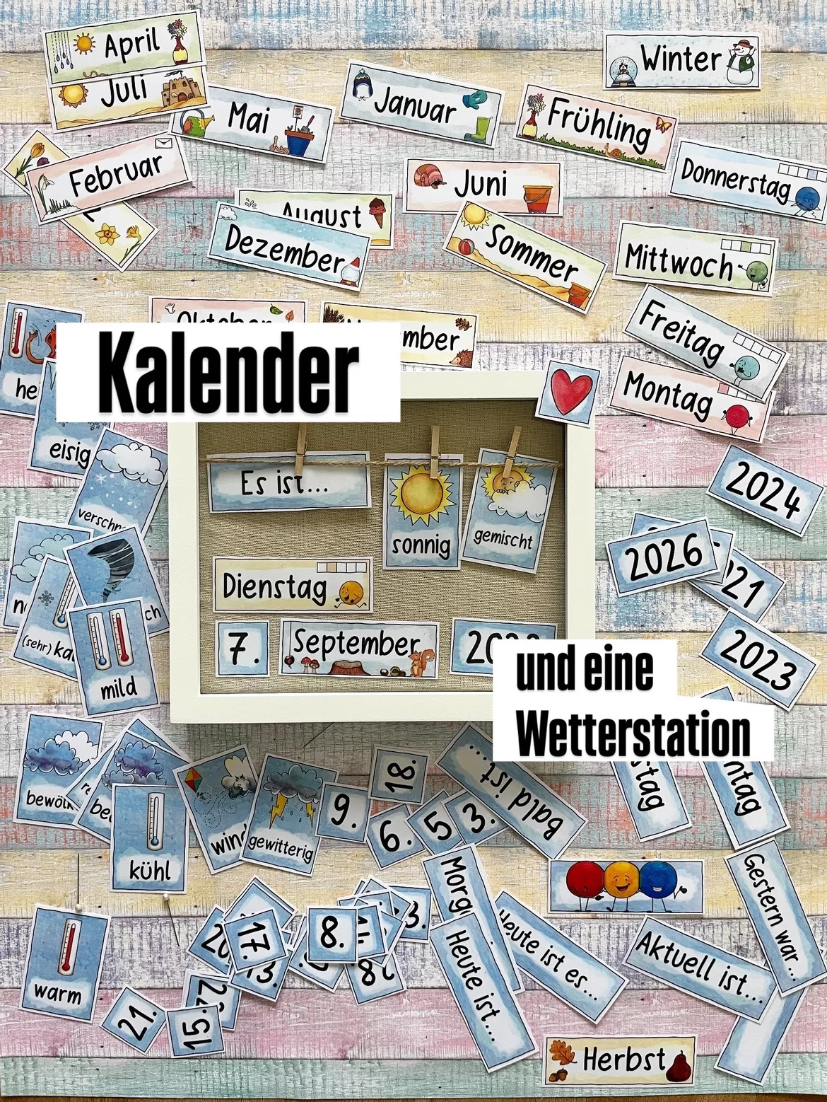 Bild in der Beschreibung des Unterrichtsmaterials Morgenkreis - StarterPAKET inkl. Lied & Ideen, Moderation, Kalender Grundschule (und Kita) von Doodleteacher #2