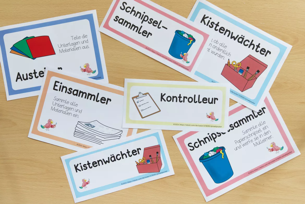 Bild in der Beschreibung des Unterrichtsmaterials Kunst Grundschule, Kunstdienste Schilder von Pinselpauker #1