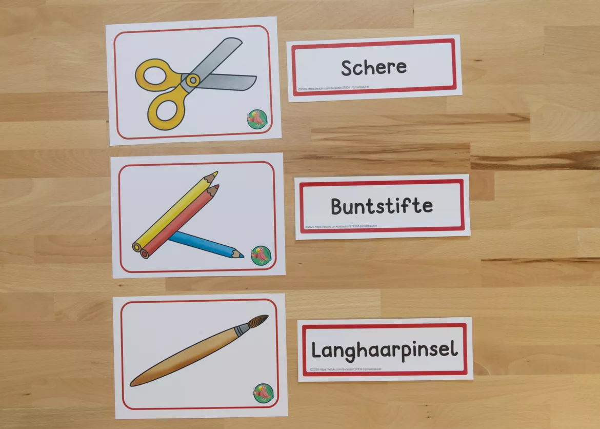 Bild in der Beschreibung des Unterrichtsmaterials Kunst Tafelbilder Kunstmaterial, Grundschule von Pinselpauker #2