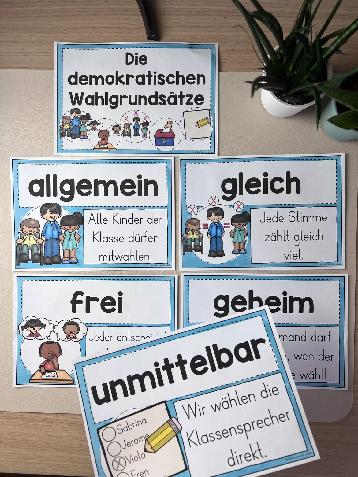 Bild in der Beschreibung des Unterrichtsmaterials Klassensprecherwahl Grundschule (Klasse 3–4) – Komplettpaket mit Ablauf, Wahlgrundsätzen & Stimmzetteln | Demokratie im Unterricht von allerlei_fuer_die_schule #3