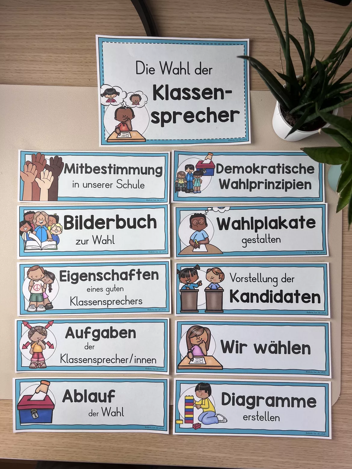 Bild in der Beschreibung des Unterrichtsmaterials Klassensprecherwahl Grundschule Klasse 3–4 – Reihentransparenz und Visualisierung von allerlei_fuer_die_schule #1