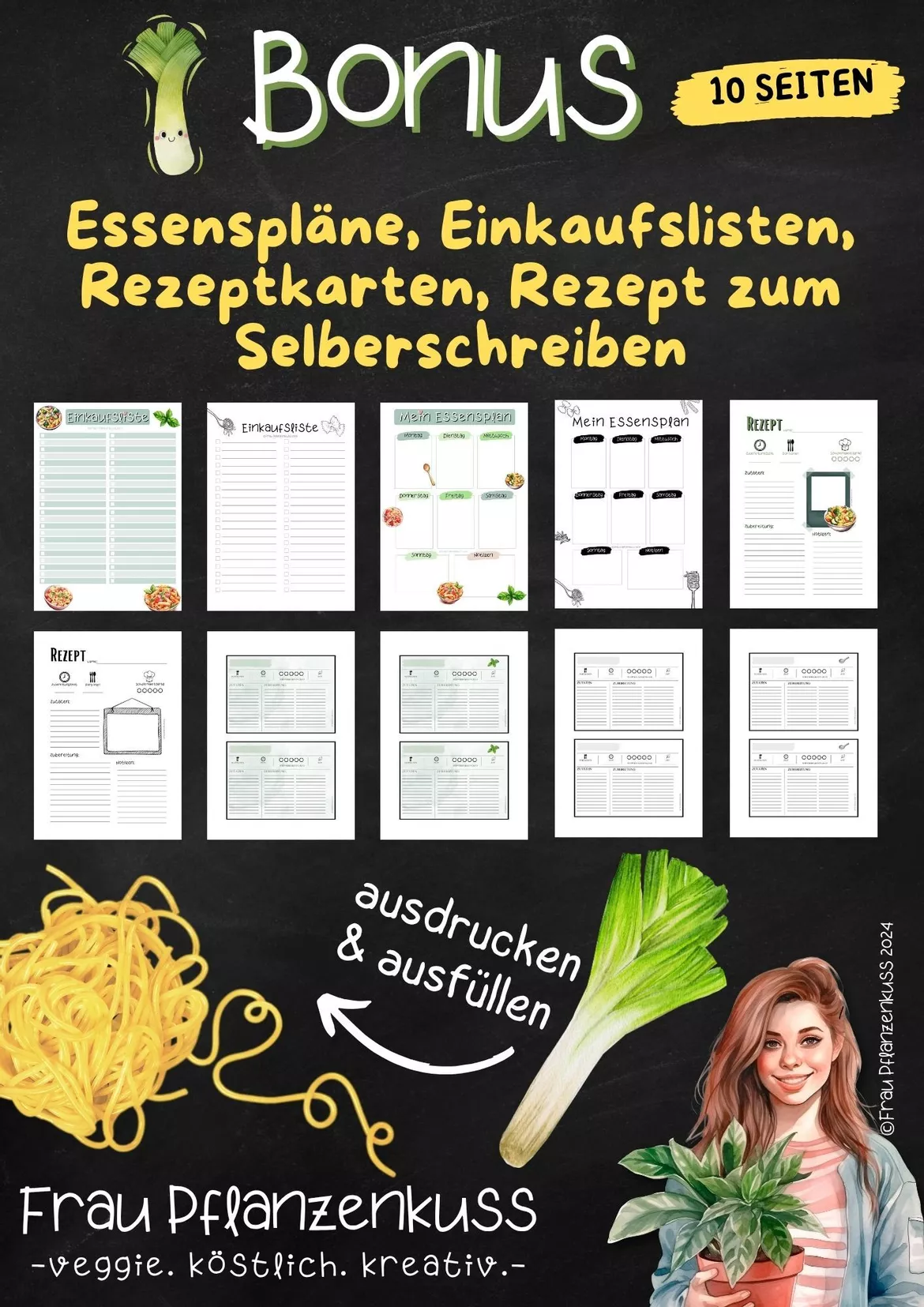 Bild in der Beschreibung des Unterrichtsmaterials Rezept: Vollkornspaghetti mit Lauch (vegan) | Hauswirtschaft & Ernährung | Klasse 5–9 von Frau Pflanzenkuss #3