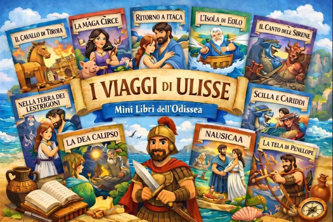 Bild in der Beschreibung des Unterrichtsmaterials 10. Ulisse sfida finale con i Proci (L