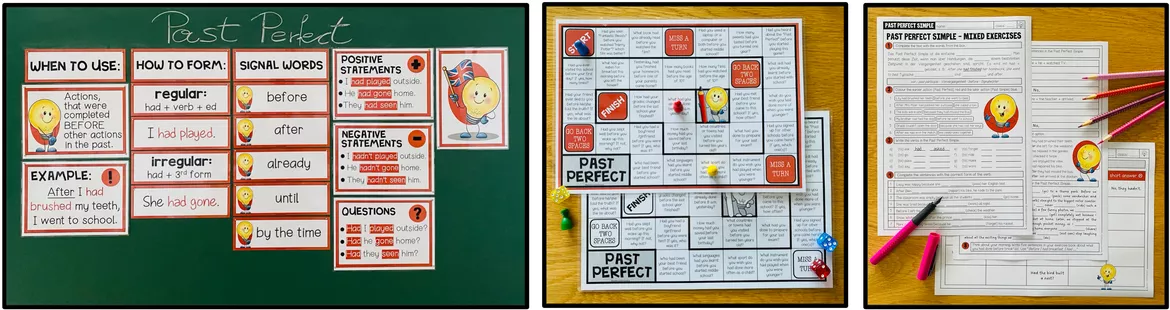 Bild in der Beschreibung des Unterrichtsmaterials PAST PERFECT - Materialpaket von Unterrichtmitspass #2