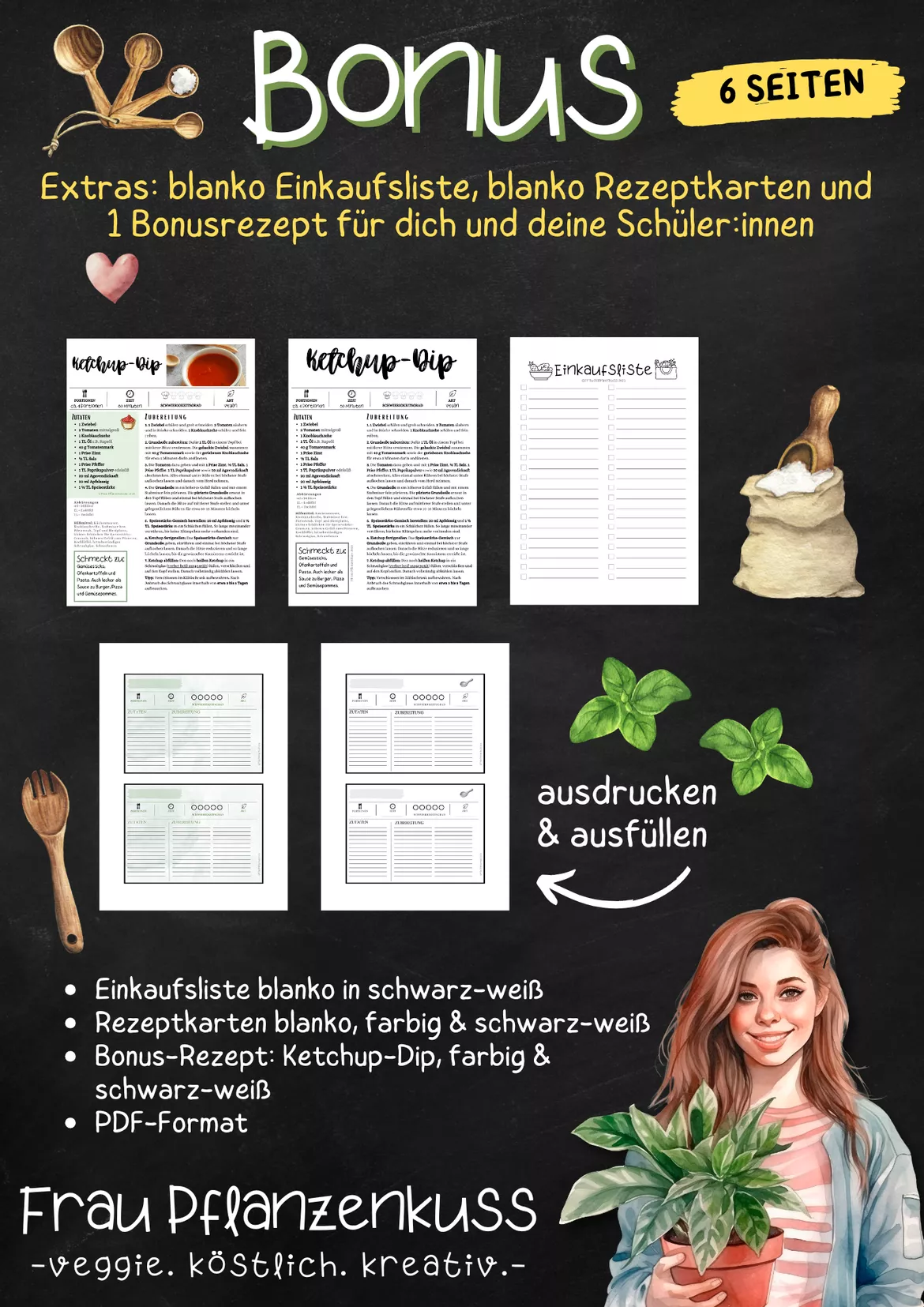Bild in der Beschreibung des Unterrichtsmaterials Rezept: Süßkartoffelsticks aus dem Ofen | vegan | Hauswirtschaft & Ernährung | Klasse 5–9 von Frau Pflanzenkuss #4