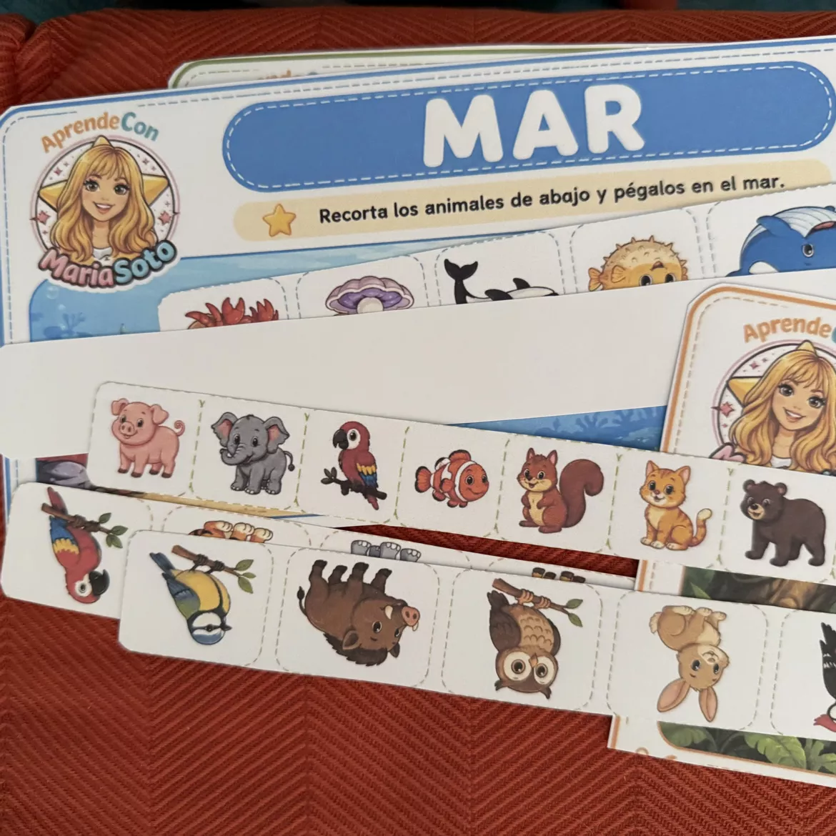 Bild in der Beschreibung des Unterrichtsmaterials Clasifica los animales. Láminas manipulativas de hábitats. Educación Infantil. Primaria. Estrellín von Aprende con MariaSoto #2