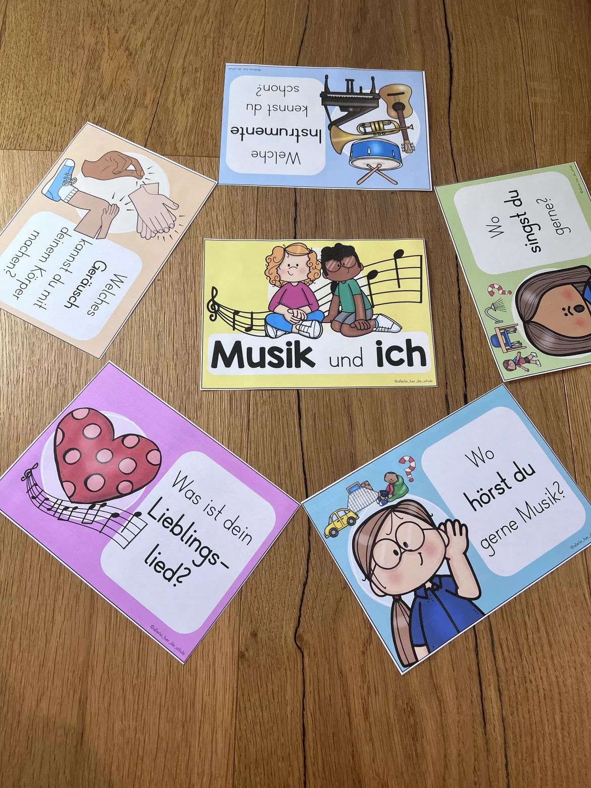 Bild in der Beschreibung des Unterrichtsmaterials Musikunterricht: Gesprächsanlässe zum Einstieg im Sitzkreis von allerlei_fuer_die_schule #1