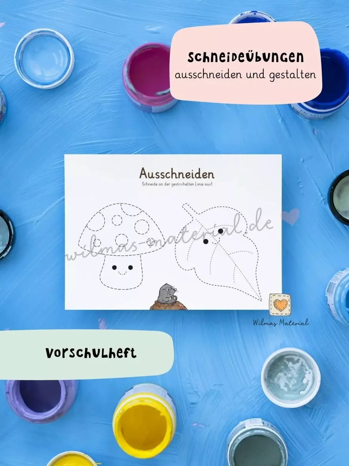 Bild in der Beschreibung des Unterrichtsmaterials Vorschulheft Herbst: 34 Arbeitsblätter für die Vorschule von Wilma Wochenwurm #4