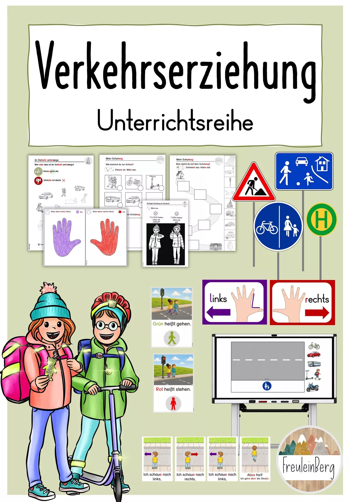 Bild in der Beschreibung des Unterrichtsmaterials Verkehrserziehung 7. Stunde: Verkehrsschilder (inkl. Stundenverlauf) von FreuleinBerg #2