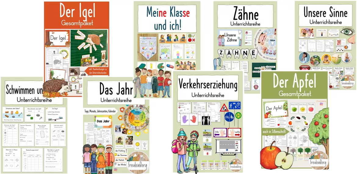Bild in der Beschreibung des Unterrichtsmaterials Klasse 1: Jahresplanung - Stoffverteilungsplan Sachunterricht von FreuleinBerg #1