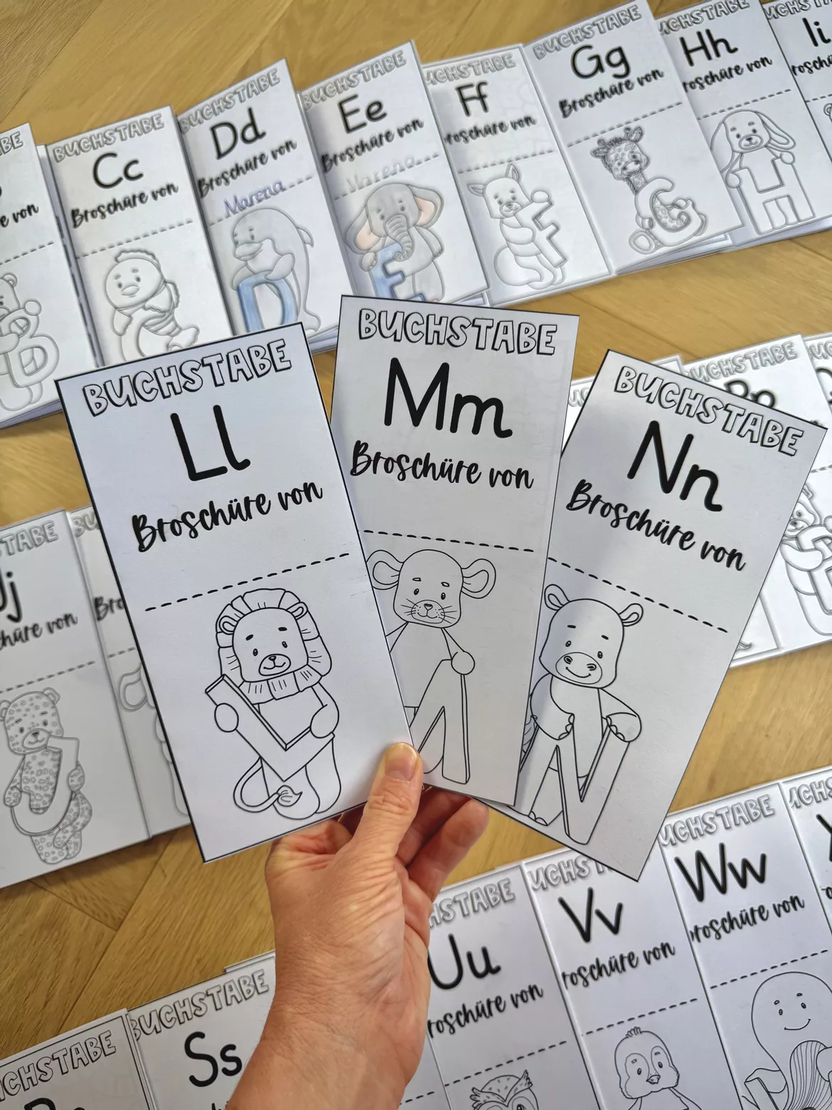 Bild in der Beschreibung des Unterrichtsmaterials ABC-Broschüren – Buchstaben lernen mit 26 Miniheften von The Growing Firsties #1