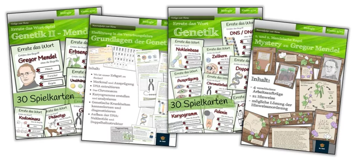 Bild in der Beschreibung des Unterrichtsmaterials Genetik von Dr.Teach #1