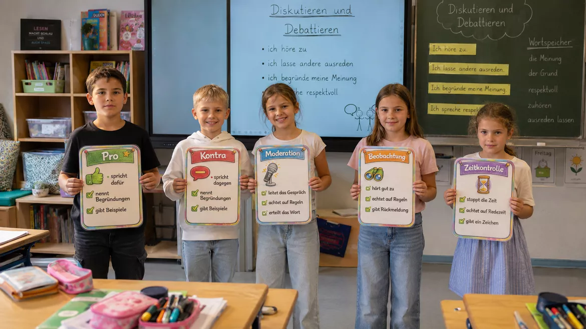 Bild in der Beschreibung des Unterrichtsmaterials Materialpaket: Debattieren und Diskutieren - Unterrichtsreihe, UB-Stunde und Material von CarosClass #2