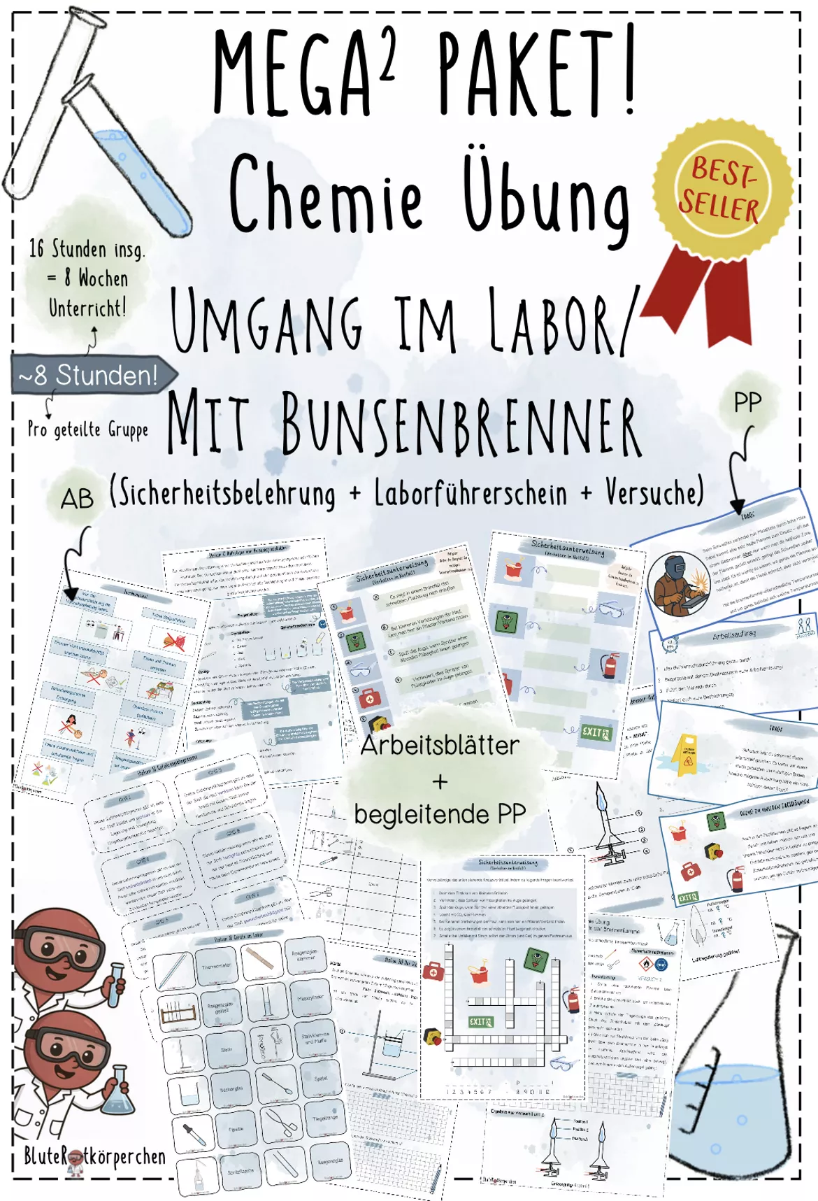 Bild in der Beschreibung des Unterrichtsmaterials Laborführerschein | EscapeRoom | fertige Unterrichtsstunde | sofort einsetzbar von BluteRotkörperchen #3
