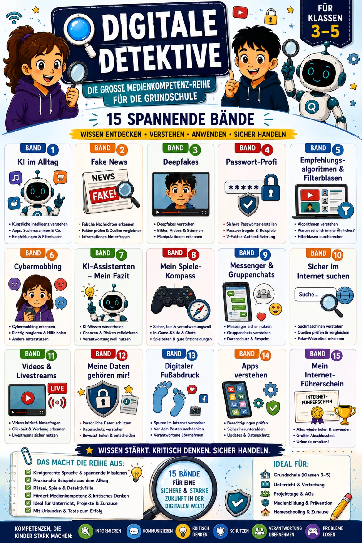 Bild in der Beschreibung des Unterrichtsmaterials Multiple Choice Digitale Detektive Schnupperseiten FREEBIE von Markys-Simu-KI #1
