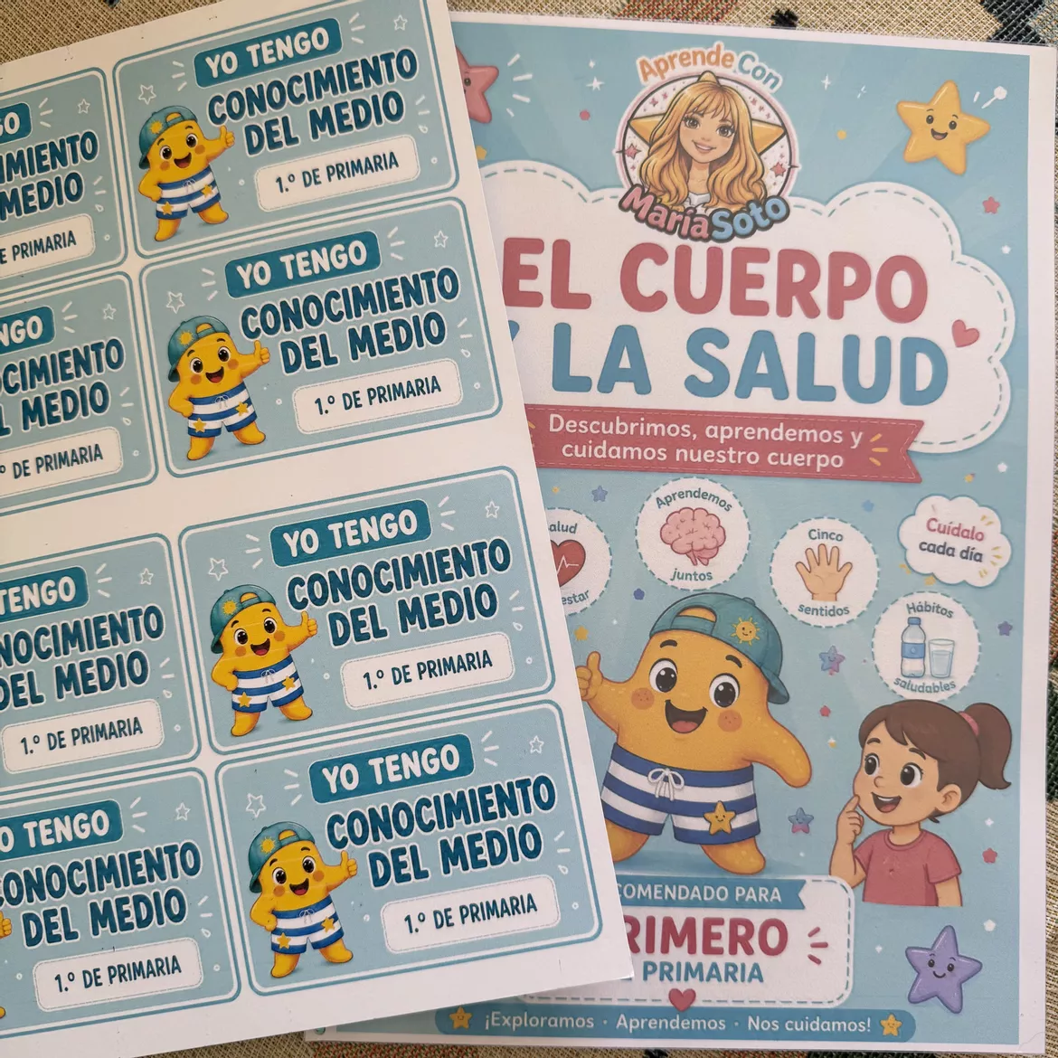 Bild in der Beschreibung des Unterrichtsmaterials EL CUERPO Y LA SALUD 1.º PRIMARIA Tema + juego + evaluación von Aprende con MariaSoto #1