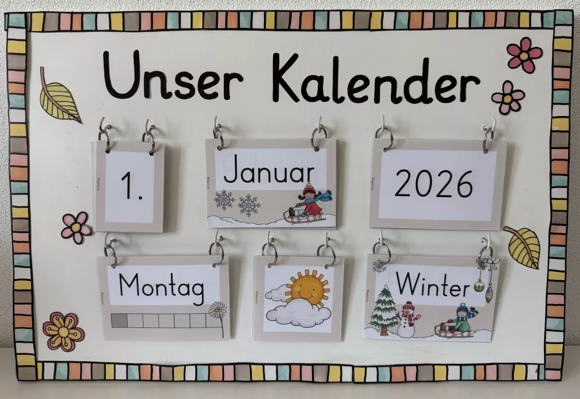 Bild in der Beschreibung des Unterrichtsmaterials Kalender Klassenkalender von ideenfuchs #1