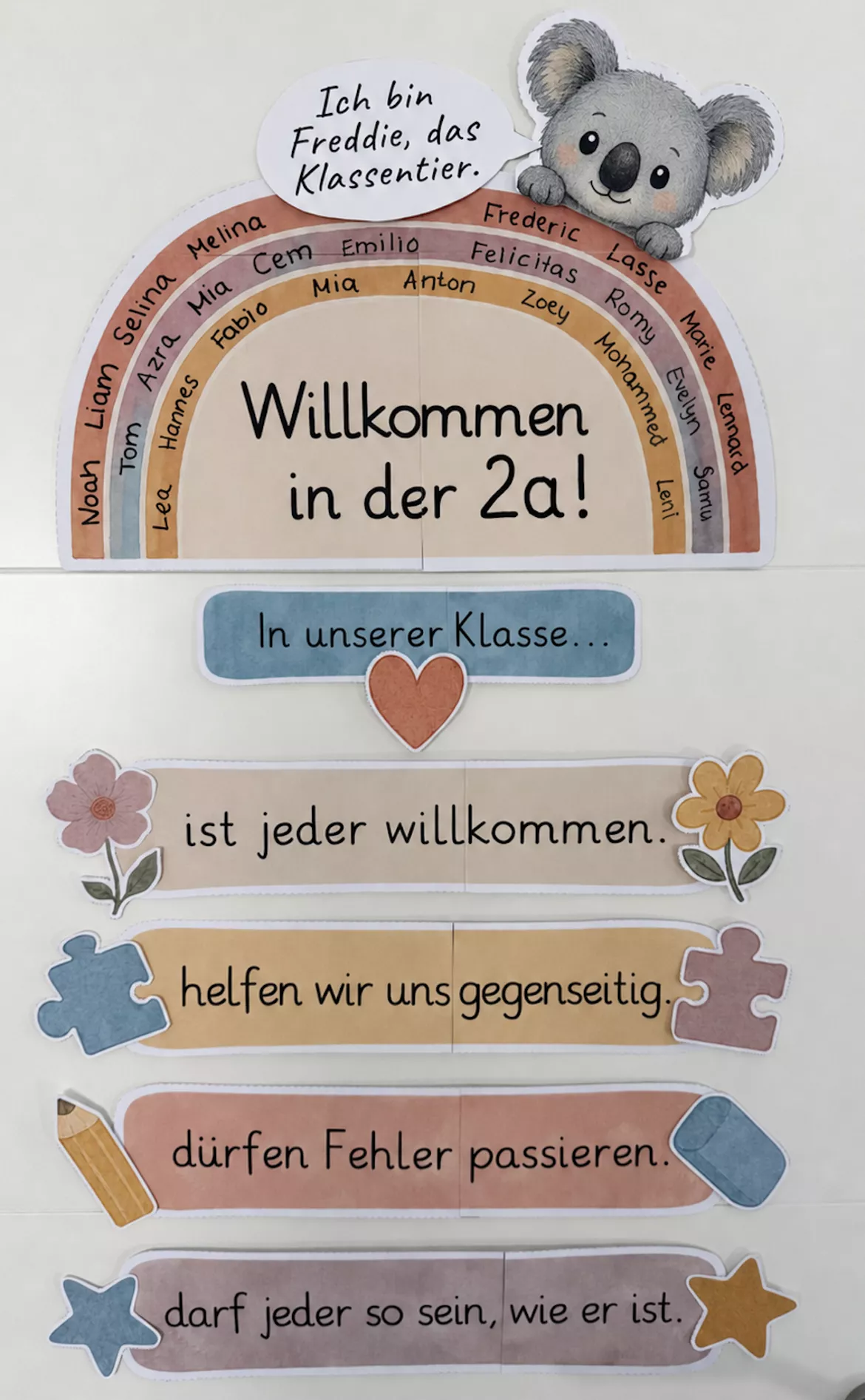 Bild in der Beschreibung des Unterrichtsmaterials Türschild Türdeko Klassentier von Sir Tobey - Ethik mit Klasse und alles zum Schulstart #1