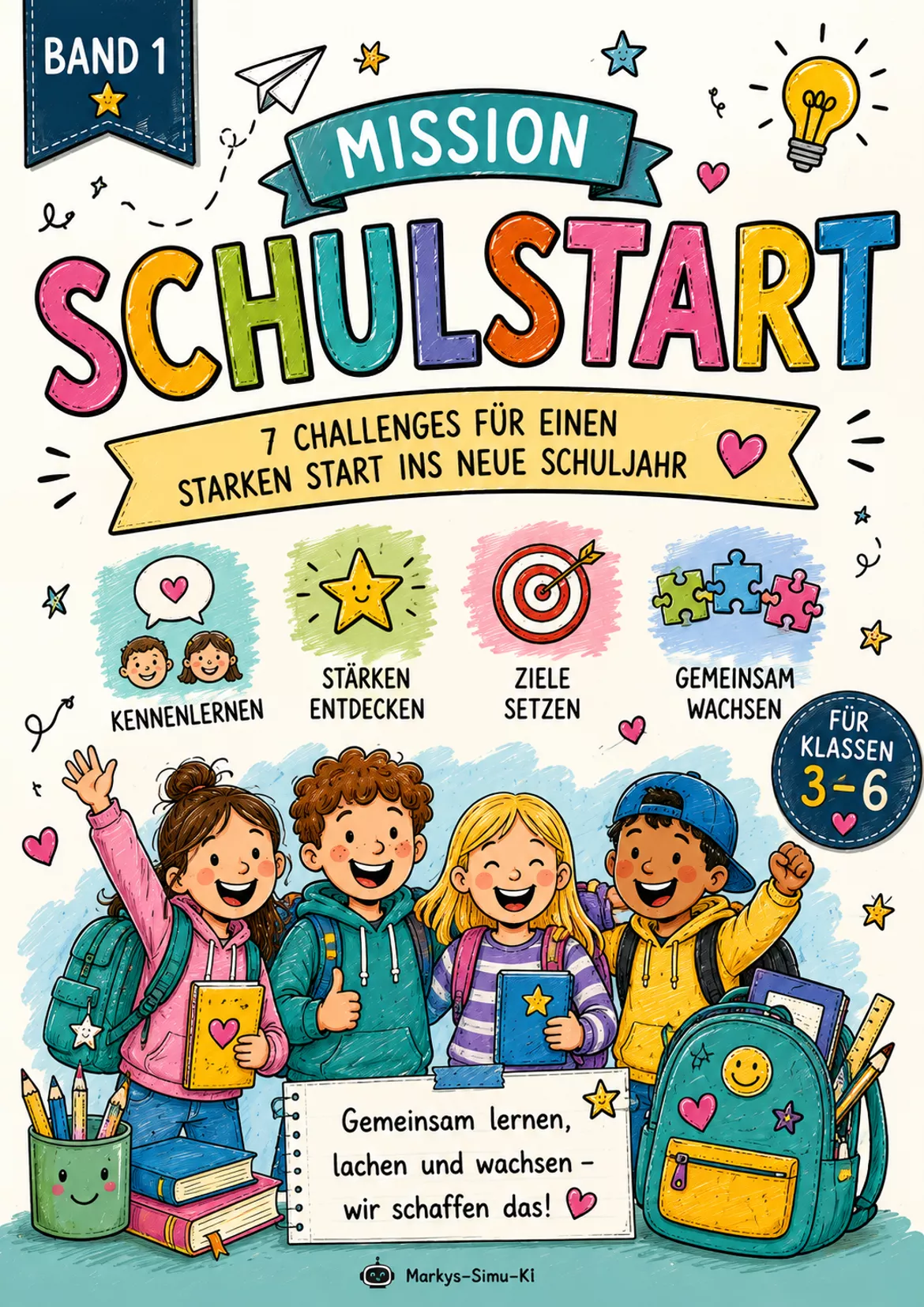 Bild in der Beschreibung des Unterrichtsmaterials Schulstart Mission FREEBIE Jg. 3-6 von Markys-Simu-KI #1
