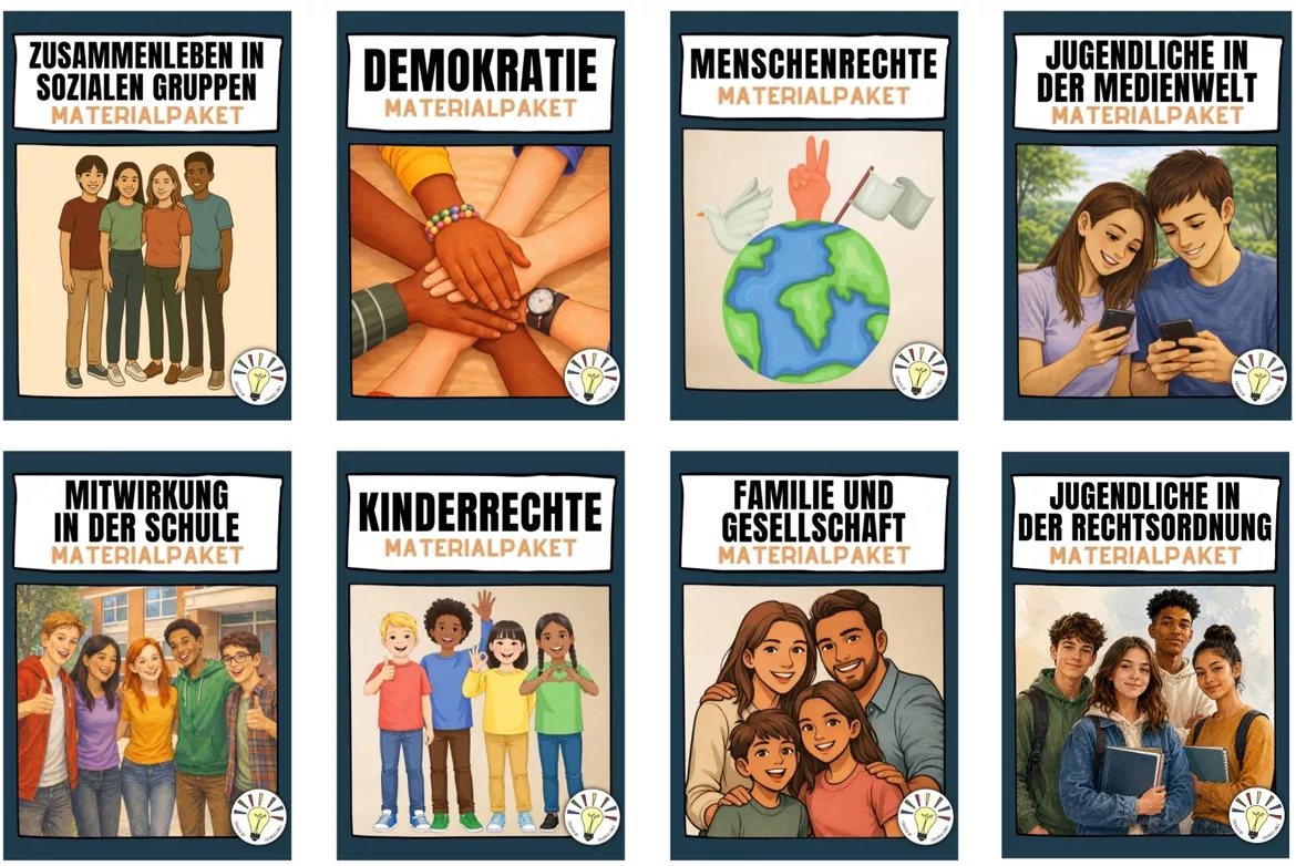 Bild in der Beschreibung des Unterrichtsmaterials Jugendliche in der Rechtsordnung (Materialpaket) von Colored Lines #1