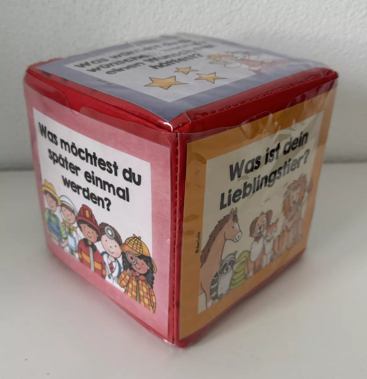 Bild in der Beschreibung des Unterrichtsmaterials Kennenlernspiel Einsteckwürfel Taschenwürfel Würfel von ideenfuchs #1