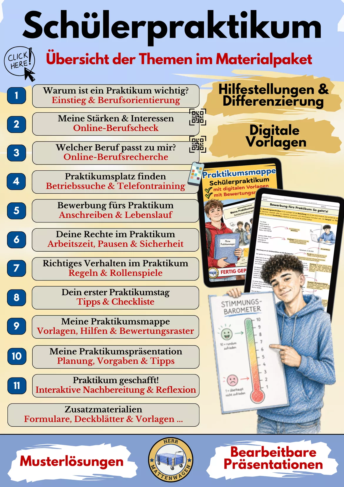 Bild in der Beschreibung des Unterrichtsmaterials Praktikum Schülerpraktikum Betriebspraktikum – Materialpaket Berufsorientierung Klasse 8 9 10 von Herr Mattenwagen #1