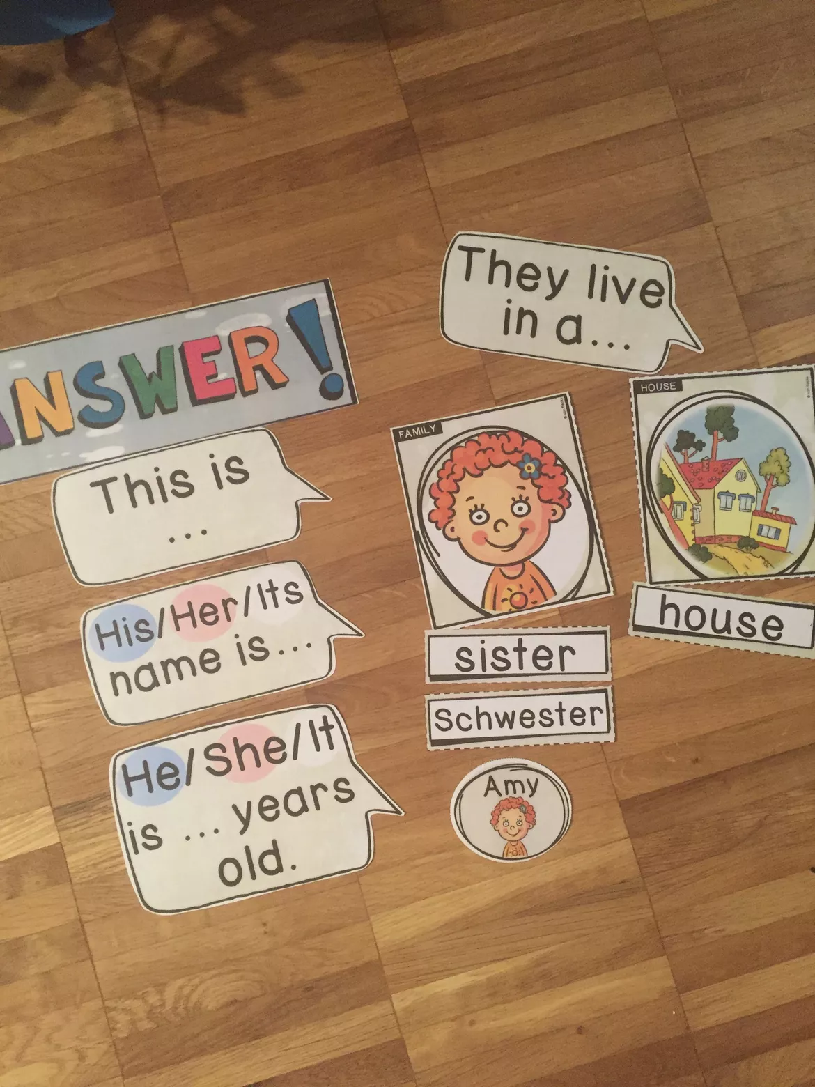 Bild in der Beschreibung des Unterrichtsmaterials Englisch Paket family von Becky #5
