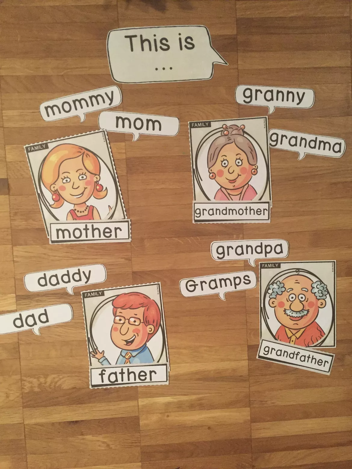 Bild in der Beschreibung des Unterrichtsmaterials Englisch Paket family von Becky #7