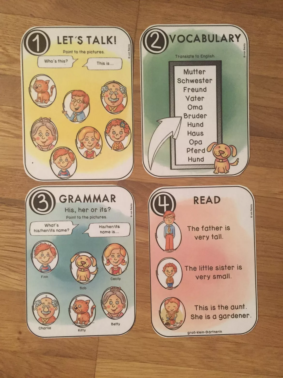 Bild in der Beschreibung des Unterrichtsmaterials Englisch Paket family von Becky #8