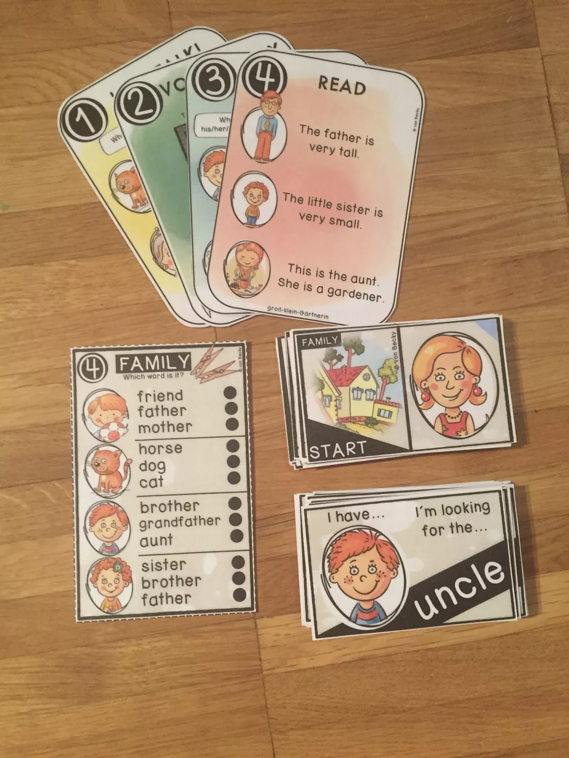 Bild in der Beschreibung des Unterrichtsmaterials Englisch Paket family von Becky #11
