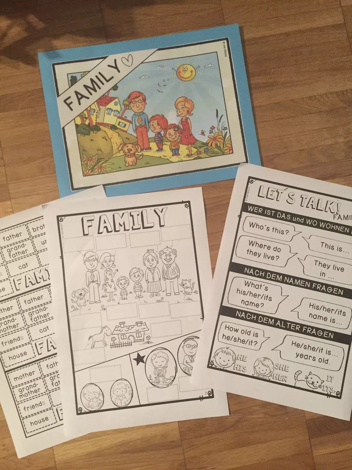 Bild in der Beschreibung des Unterrichtsmaterials Englisch Paket family von Becky #12