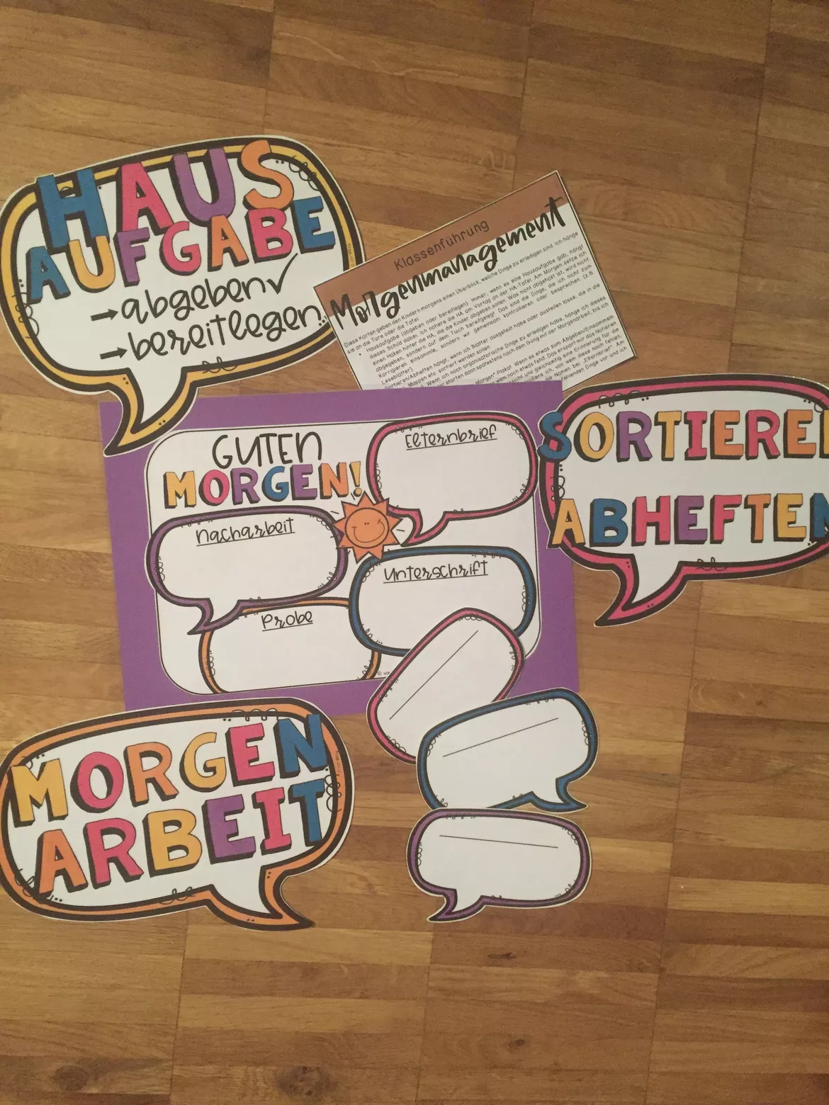 Bild in der Beschreibung des Unterrichtsmaterials Classroom management (Morgenritual, Morgenmanagement) von Becky #1