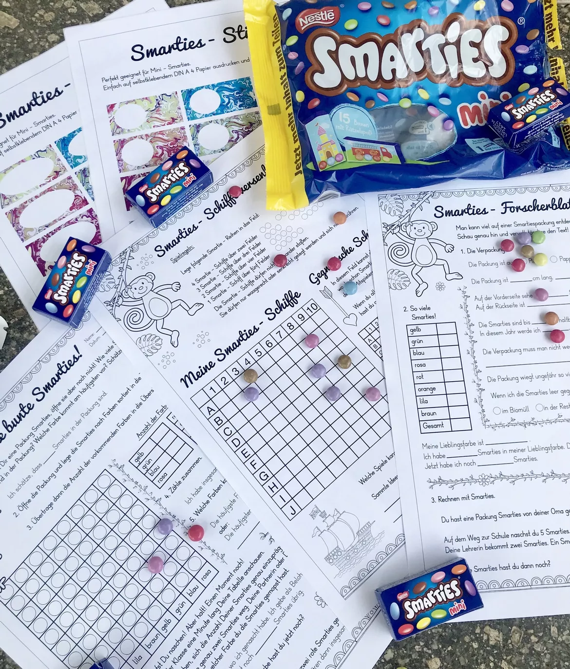 Bild in der Beschreibung des Unterrichtsmaterials Fips und Flips lieben Smarties! von Better Teaching Resources I Cindy Seidler #1